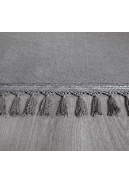 Modern Dekoratif Örgü Saçaklı Simirna Peluş Halı Yolluk modelleri
