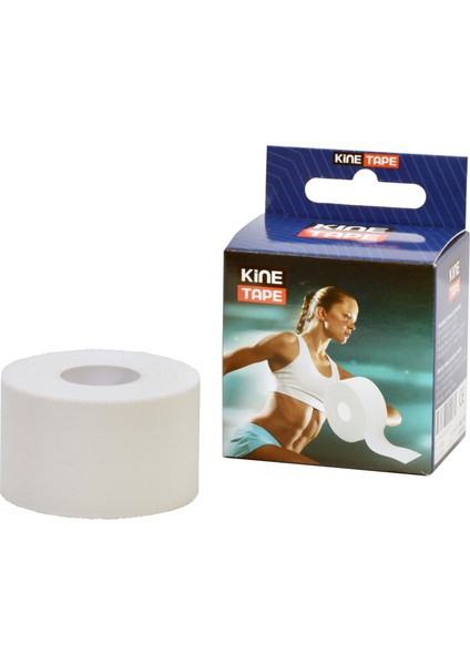 Rijit Fiksasyon Yapışkanlı Sporcu Bandajı 3.8 cm x 10 M Beyaz