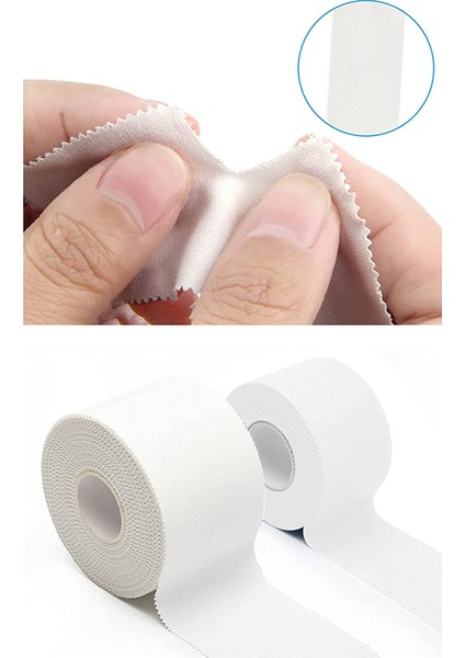 Rijit Fiksasyon Yapışkanlı Sporcu Bandajı 3.8 cm x 10 M Beyaz
