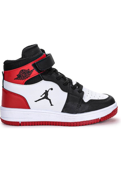 Haykat Cırtlı Basketbol Erkek/kız Çocuk Spor Ayakkabı Siyah - Kırmızı