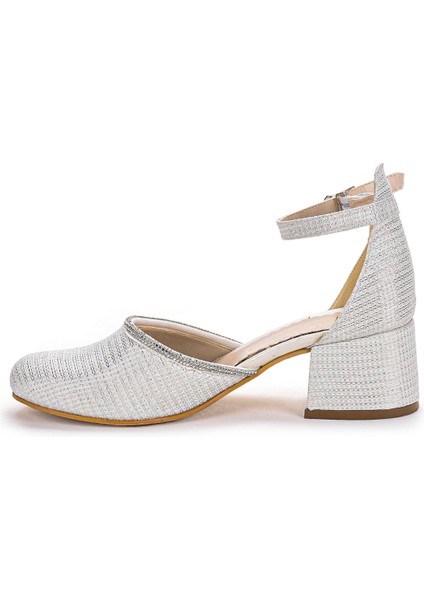 771 Çupra Taşlı Kız Çocuk 5 cm Topuklu Sandalet Ayakkabı Sedef indirimleri