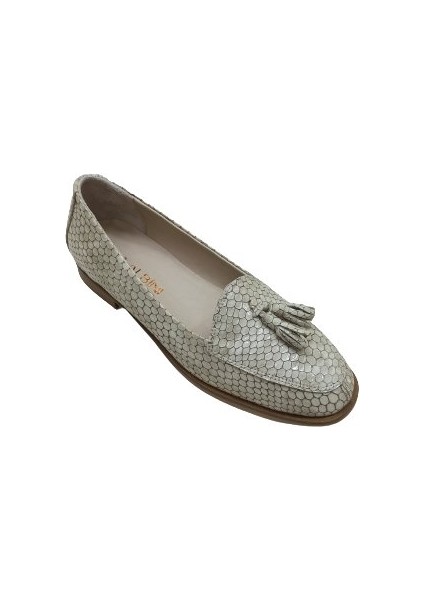 Rugan Krem Bej Deri Kadın Babet Ayakkabı fiyatları