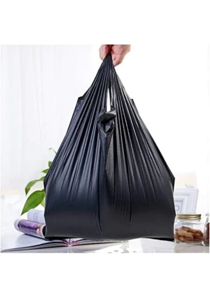 Kalın Siyah Poşet Orta Boy 3 Kg Hışır Atlet Market Manav Poşeti Çöp Poşeti fırsatları