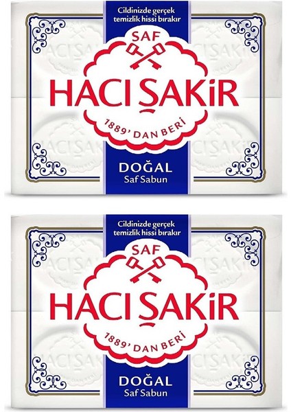 saf Doğal Sabun 4'lü 600 gr 2 Adet