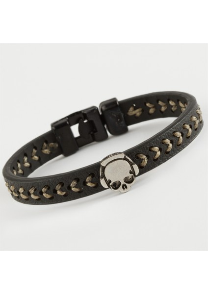 Kuru Kafa Suni Deri Bileklik