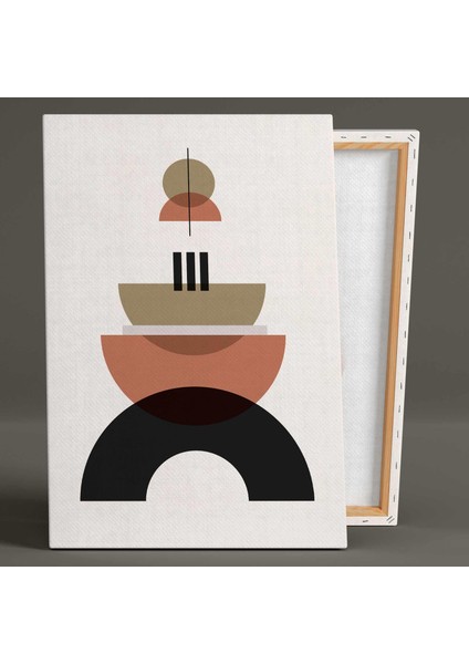 Doğal Tonlar Line Art Boho Tasarım Art Ikili Kombin 2 Li Set Kanvas Tablo modelleri