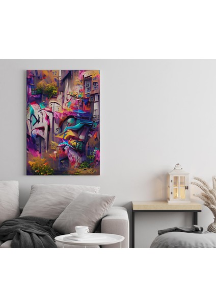 Soyut Japon Mimarisi Dikey Kanvas Tablo fiyatları