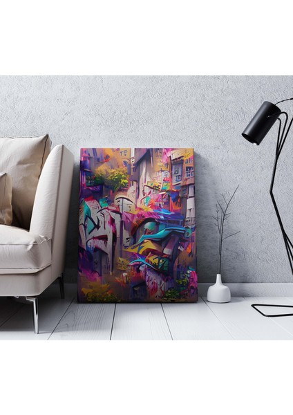 Soyut Japon Mimarisi Dikey Kanvas Tablo fırsatları