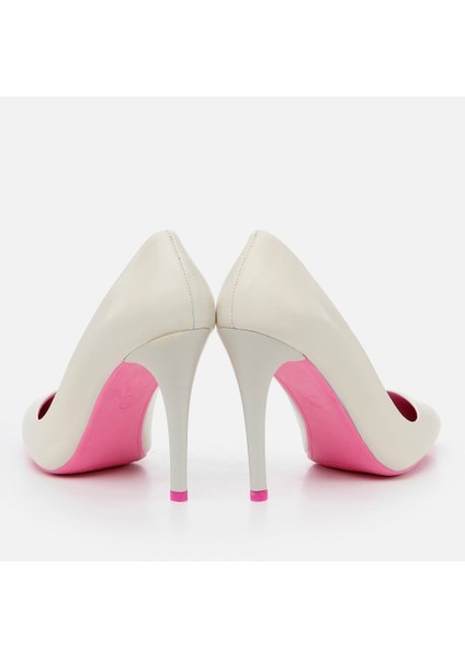 01AYH263820A400 Hakiki Deri Kemik Kadın Stiletto modelleri