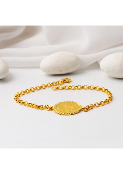 22 Ayar Altın Çeyrek Reşatlı Bileklik modelleri