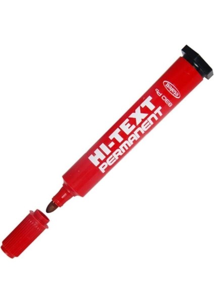 Yuvarlak Uçlu Kırmızı Markör Koli Kalemi 12LI Paket
