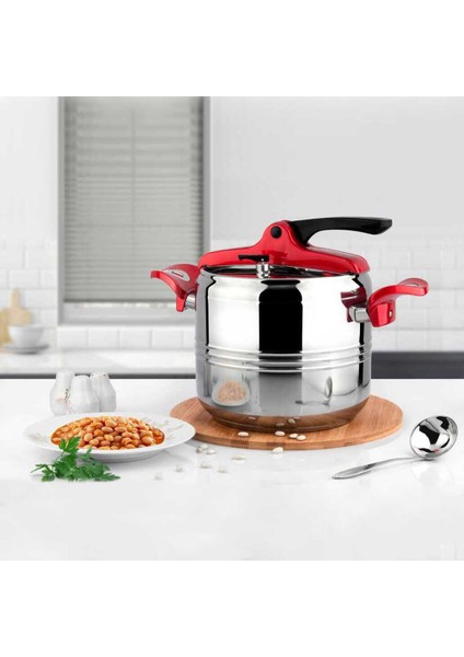 Oscar Düdüklü Tencere - Paslanmaz Çelik Düdüklü Tencere 5 Lt