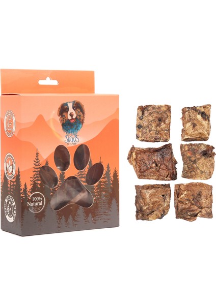 Beef Flat - Dana Ciğer Bisküvi Köpek Ödül Maması