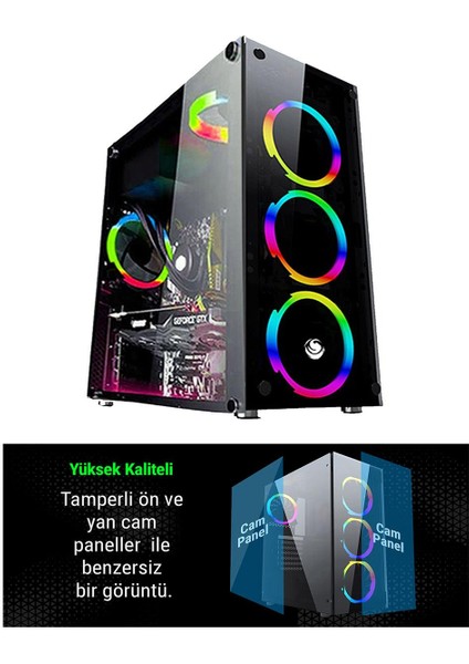 OX07 I5-3470 16GB 1tb HDD GT730 27" Oyuncu Masaüstü Bilgisayarı