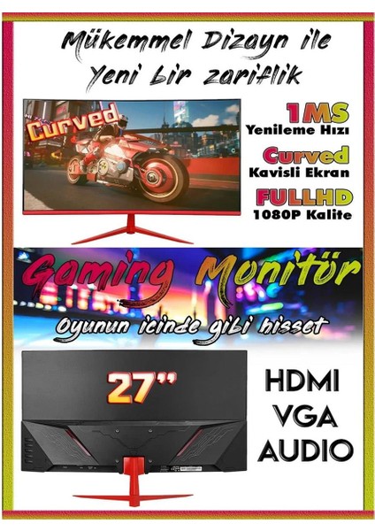 OX07 I5-3470 16GB 1tb HDD GT730 27" Oyuncu Masaüstü Bilgisayarı