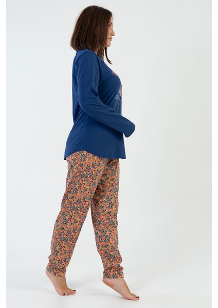 Kadın P.Suprem Xxl O Yaka Uzun Kol Etegı Oval Pıjama Takım fırsatları