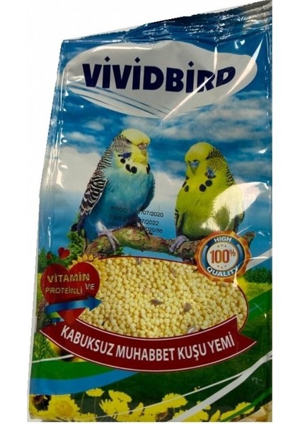 Vivid Bird Kabuksuz Muhabbet Kuşu Yemi 400 gr