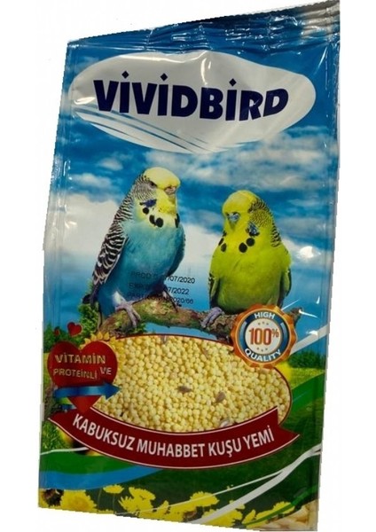 Vivid Bird Kabuksuz Muhabbet Kuşu Yemi 400 gr