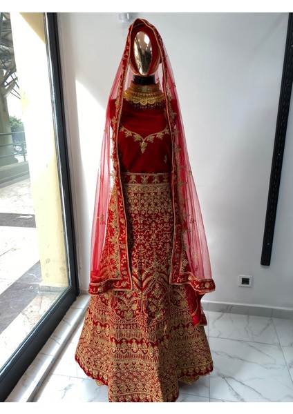 Aashivs Collection Kına Elbisesi - Hint Elbisesi - Kaftan - Lehenga