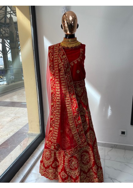 Aashivs Collection Kına Elbisesi - Hint Elbisesi - Kaftan - Lehenga