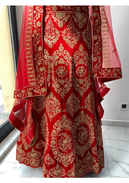 Aashivs Collection Kına Elbisesi - Hint Elbisesi - Kaftan - Lehenga