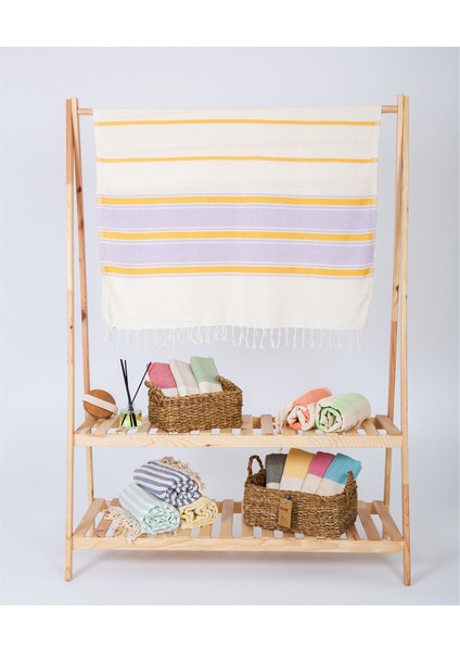 Veronika Desenli %100 Pamuk Plaj, Hamam Peştemal, Banyo, Misafir, Havuz, Spa Havlusu 90 x 190 Cm