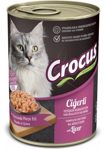 Yetişkin Kedi Ciğerli Yaş Mama 400G