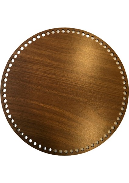 Yuvarlak Tepsi Tabanı 30X30CM_RENK: Ceviz