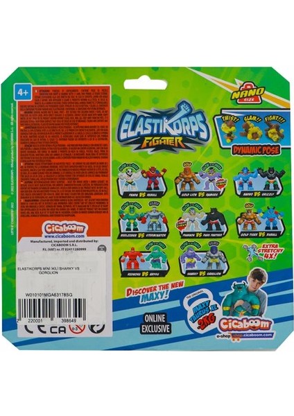 Elasticorps Mini Ikili Sharky ve Garglion