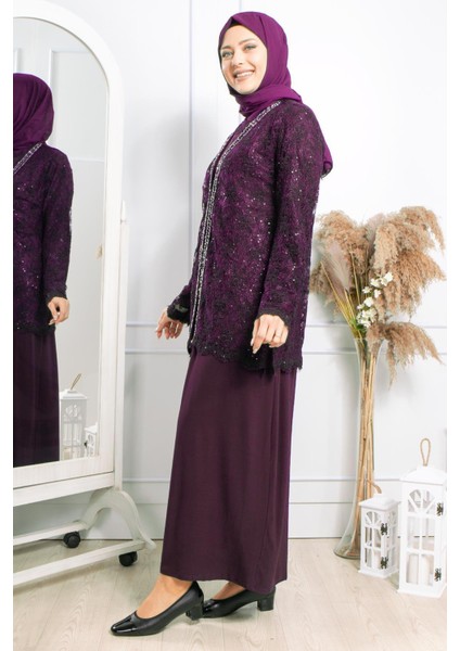 Taş Işleme Abiye Mürdüm MDA2309 modelleri
