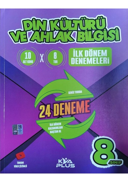 Plus 8.Sınıf LGS 1.dönem Din Kültürü 24 Deneme