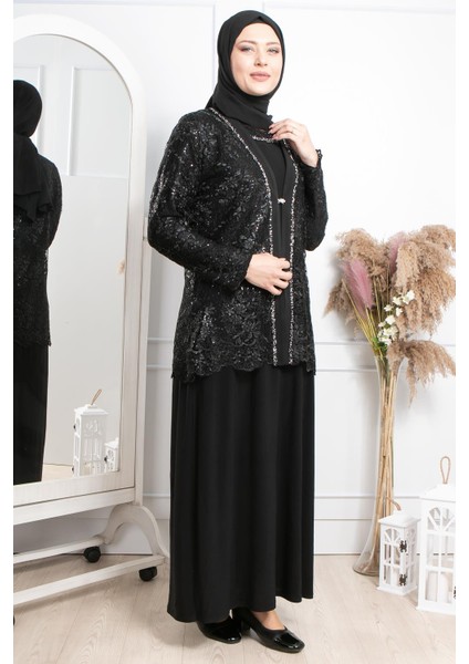 Taş Işleme Detay Abiye Siyah MDA2314 fiyatları