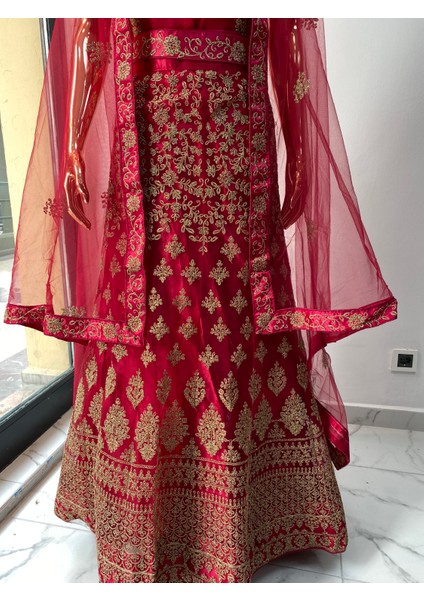 Aashivs Collection Kına Elbisesi - Hint Elbisesi - Kaftan - Lehenga