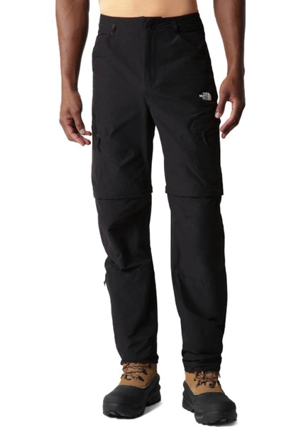 The North Face M Exploration Conv Reg Tapered Pant Erkek Outdoor Pantolonu NF0A7Z95JK31 Siyah