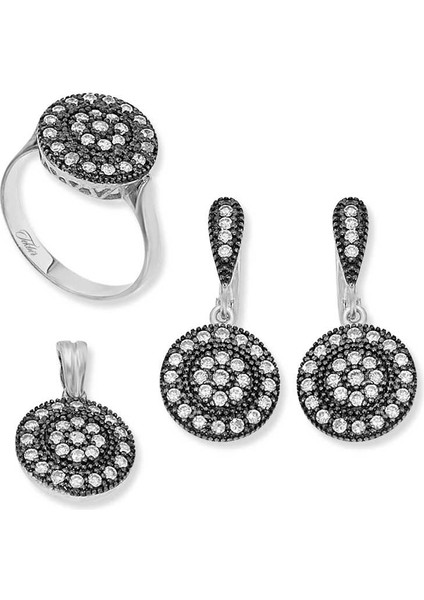 Gümüş Elmas Modeli Bayan Set