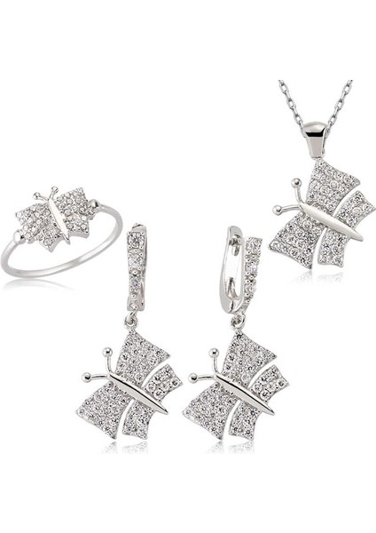 Gümüş Kelebek Bayan Set