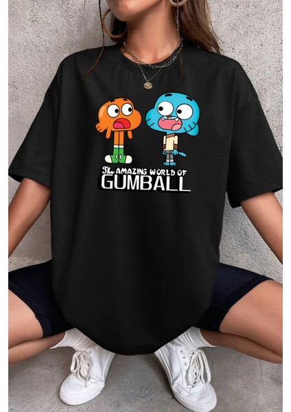 Unisex Gumball Baskılı T-Shirt