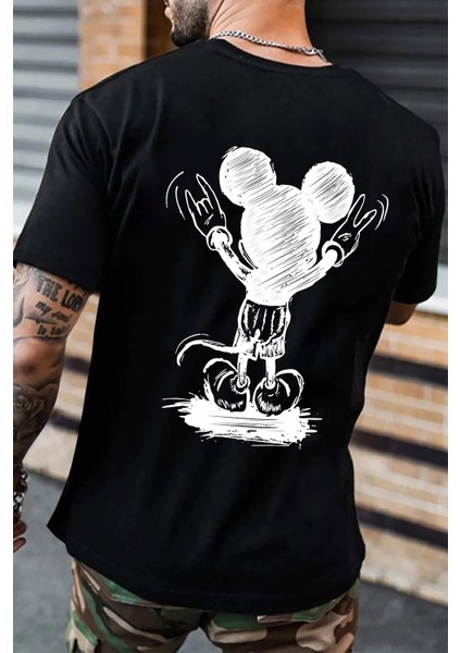 Unisex Usual Suspect Baskılı T-Shirt