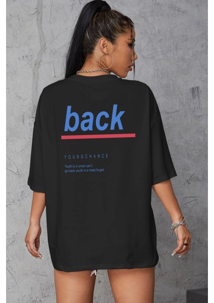 Unisex Back Baskılı Tasarım Tshirt