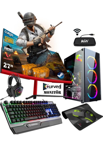 OX20 I5-3470 8gb Ram 512GB SSD+320GB HDD GT730 4gb 27" Oyuncu Masaüstü Bilgisayar