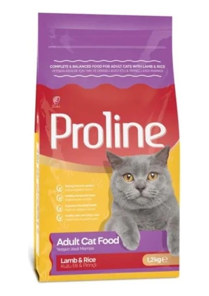 Pro Line Kuzu Etli ve Pirinçli Kedi Maması 1,2 kg