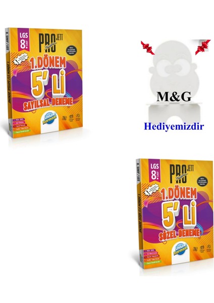 2023 LGS 1. Dönem Pro Jett 5'li Sayısal ve Sözel Deneme