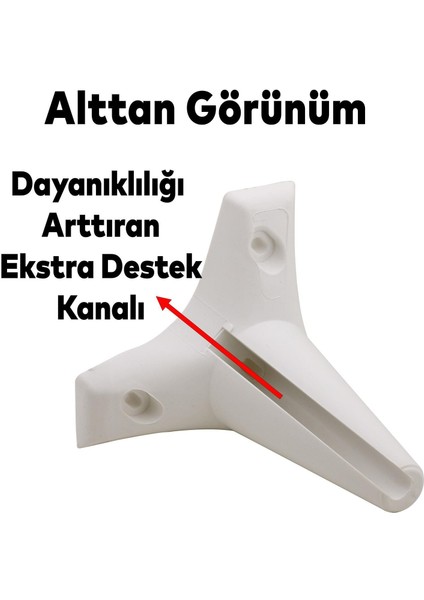 Mobilya Yatak Kanepe Sehpa Puf Koltuk Ayağı 12 cm Beyaz Baza Ayak (4 Adet)