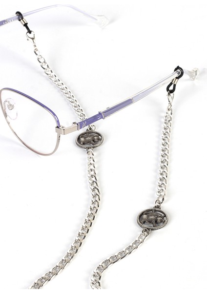 Aksesuar Boğa Burcu Nikel Rengi Gözlük Zinciri indirimleri