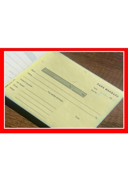 Para Makbuzu (Cep Tipi - Küçük Boy) 10X14 cm Otokopili 1 Asıl 1 Suret 2 Nüsha indirimleri