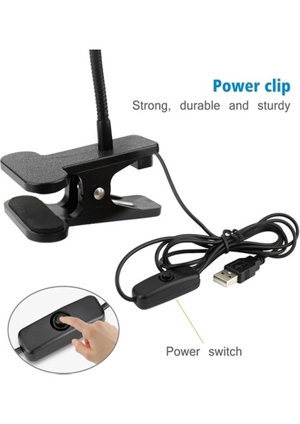 USB Akrobat Mandallı Kitap Okuma ve Masa, Kamp Lambası Powerbanka Takılabilir modelleri