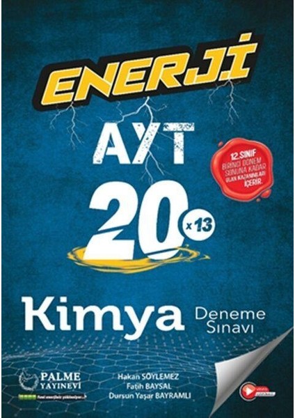 AYT Kimya 20 x 13 Deneme Sınavı