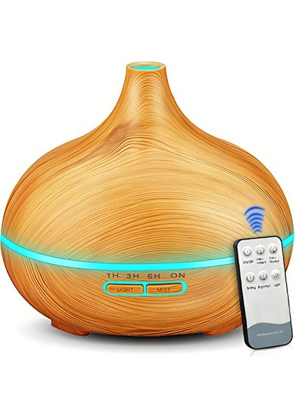 Aroma Difüzör Gece Işığı 7 LED Nemlendirici Kumandalı Buhar Makinesi