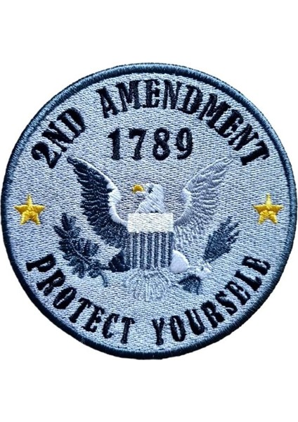 2nd Amendment Askeri Patch Yama Havacı Peç- Peç