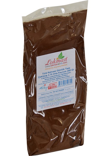 Türk Kahvesi Günlük Taze Çekilmiş 3.75 Orta Kavrum 200 gr modelleri